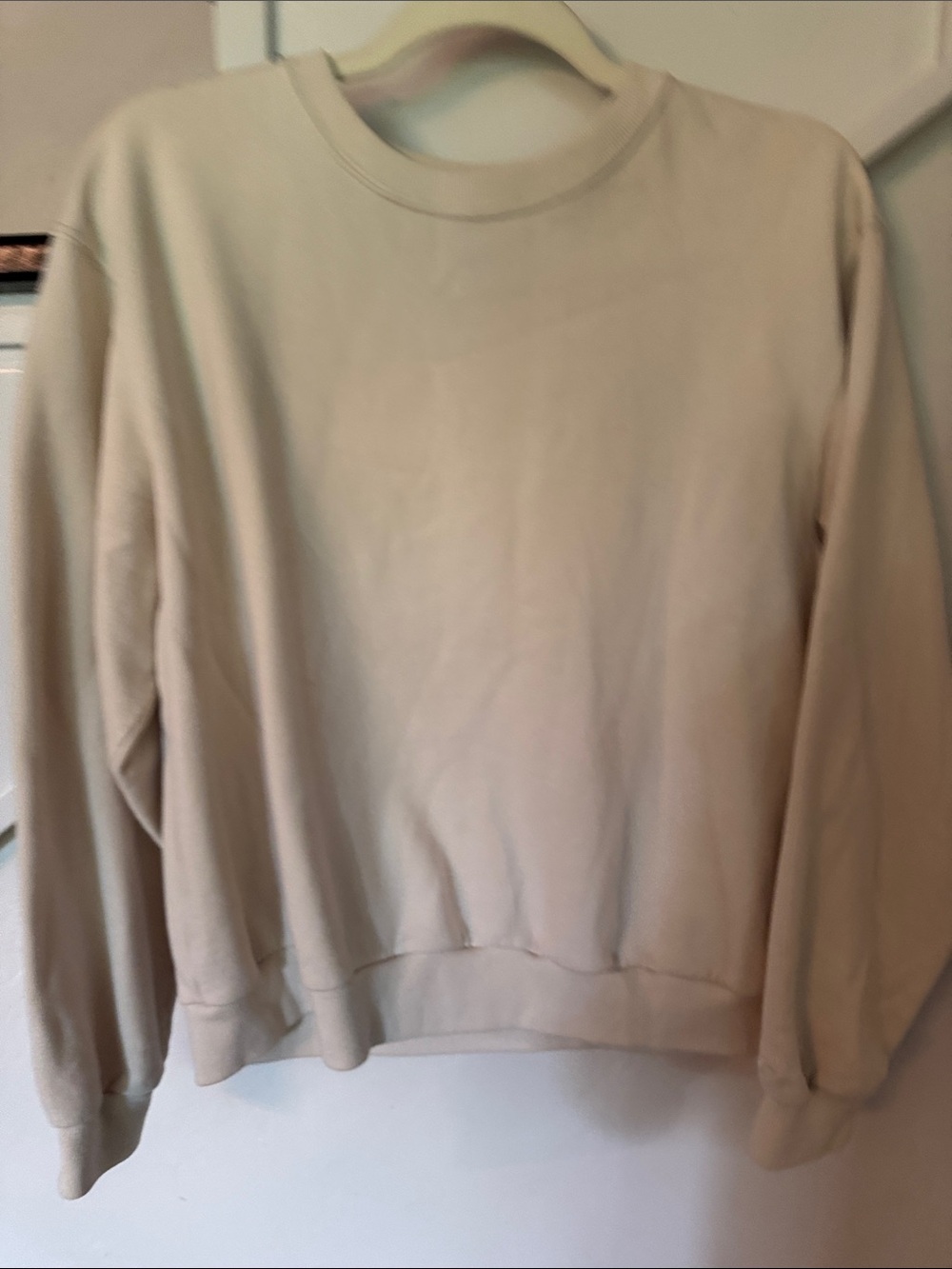 Hollister Beige Crewneck Sweatshirt
